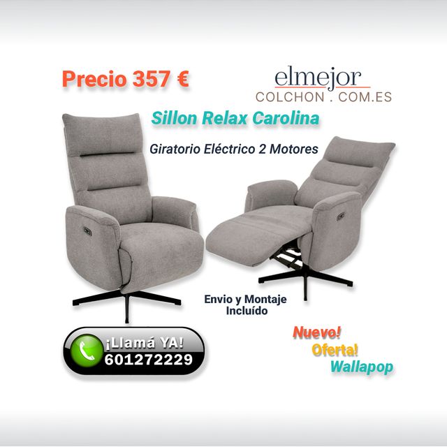 Sillon Relax Electrico 2 Motores Giratorio Malaga