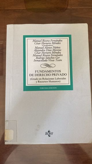 Fundamentos de Derecho Privado