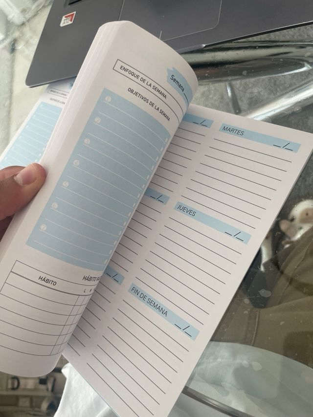 Agenda semanal sin fechas