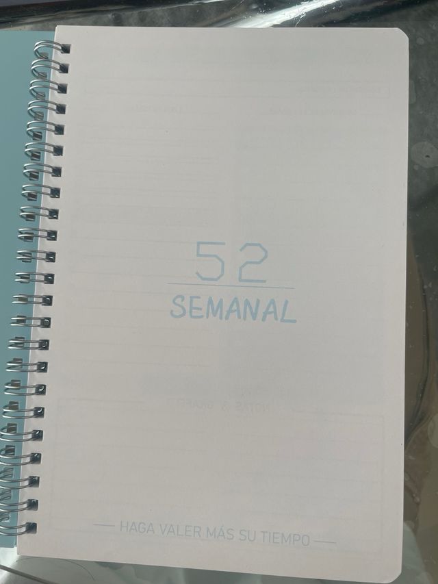 Agenda semanal sin fechas