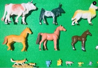 Lote 27 animales de plástico