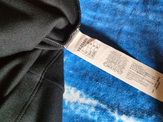 Abito a fascia bicolore nero e panna