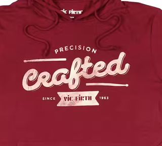 Vic Firth Craft Lightweight Hoodie Camiseta L Roja