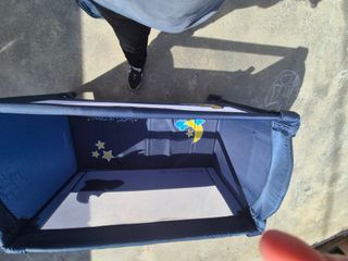 Cuna de viaje Bebeactual azul