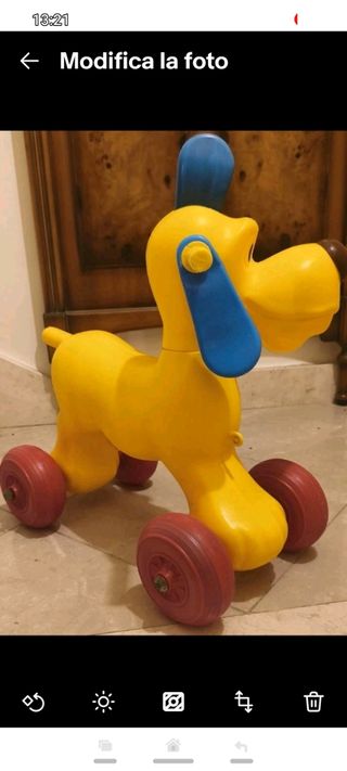 Pluto Gioco Bambini Cavalca Anni 70