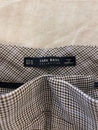 Pantalones de cuadros Zara
