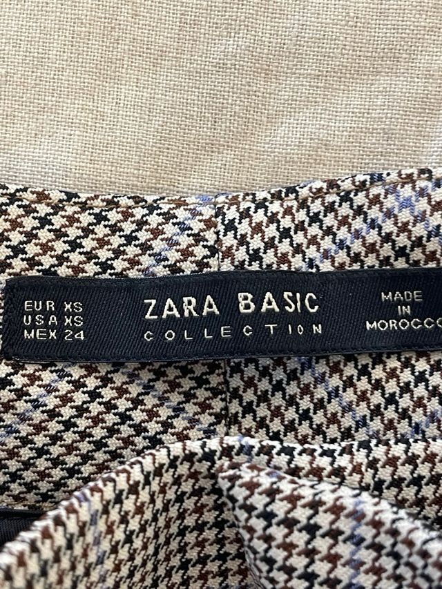 Pantalones de cuadros Zara