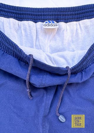 Pantalón Adidas Vintage 90s Azul Rayas Rojas