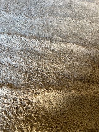 Alfombra comedor beige y marrón poliéster