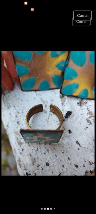 Conjunto Étnico Bohemio Oro Turquesa