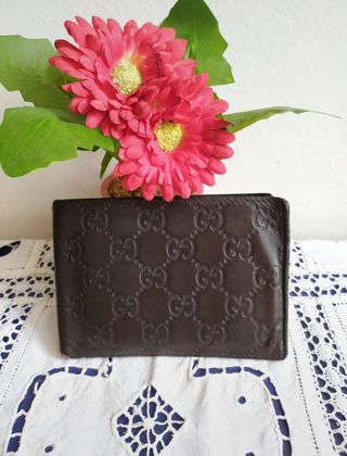 Portafoglio Gucci Uomo Pelle Marrone Vintage
