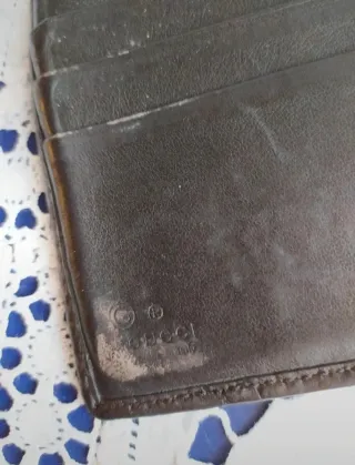 Portafoglio Gucci Uomo Pelle Marrone Vintage