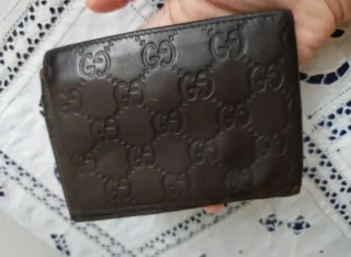Portafoglio Gucci Uomo Pelle Marrone Vintage