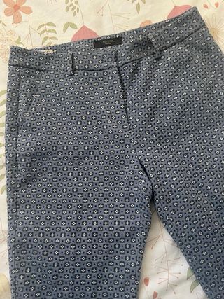 Pantalones estampados azul Max Mara