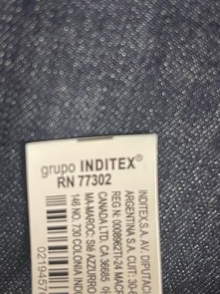 Pantalón ancho Zara azul