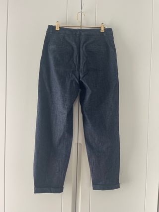 Pantalón ancho Zara azul