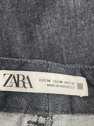 Pantalón ancho Zara azul