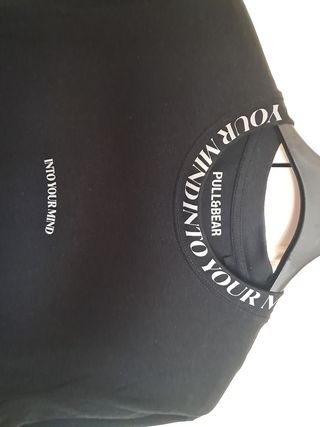Camiseta Pull&Bear negra chico