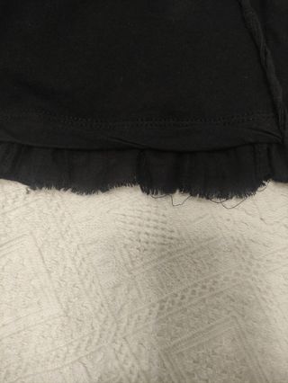 Camiseta Bershka Negra Manga Larga