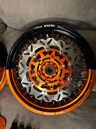Kit Llantas Supermotard doble color 