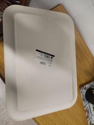 Bandeja decorada con hojas tropicales