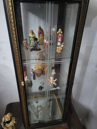 Antigüedades Vitrina de los 80 con espejos