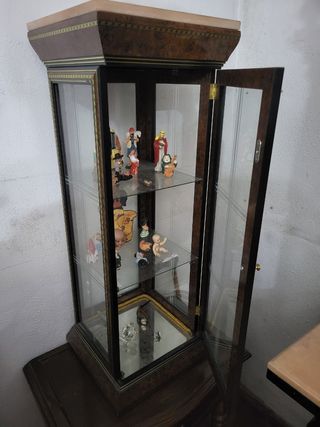 Antigüedades Vitrina de los 80 con espejos