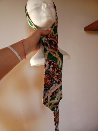 Cravatta seta Gibraltar ancora nautica