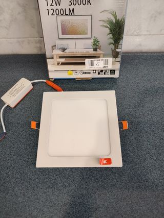 Plafón LED Empotrable 12W 3000K 1200LM