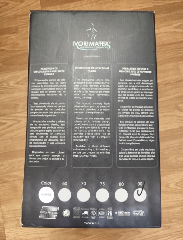 Almohada Viscoelástica Microesferas IVORIMATEX