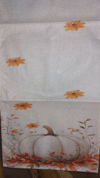 Runner tavola zucca fiori 33x90cm