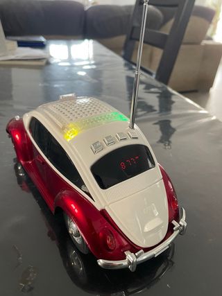 Altavoz Bluetooth VW Escarabajo Taxi Rojo Blanco