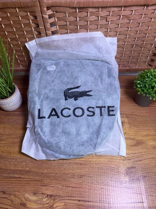 Mochila Lacoste Negra Nueva