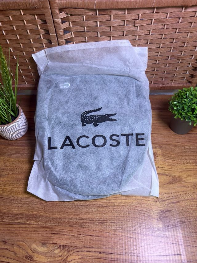 Mochila Lacoste Negra Nueva