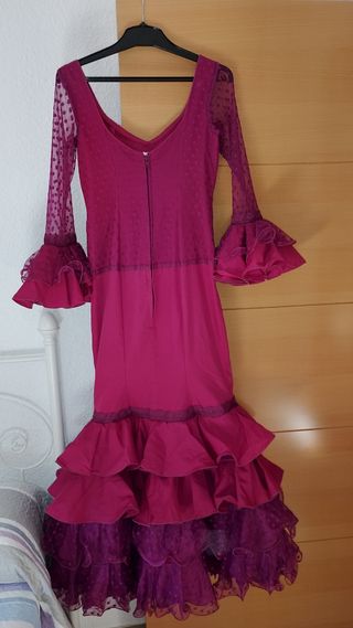Vestido Flamenca Morado Talla M