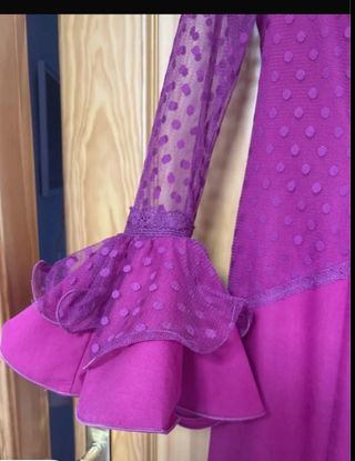 Vestido Flamenca Morado Talla M