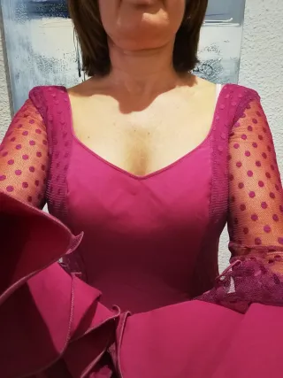 Vestido Flamenca Morado Talla M