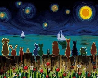 2 Kits Pintura por Números Figured Art