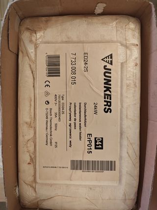 Calentador Junkers Eléctrico Instantáneo de agua