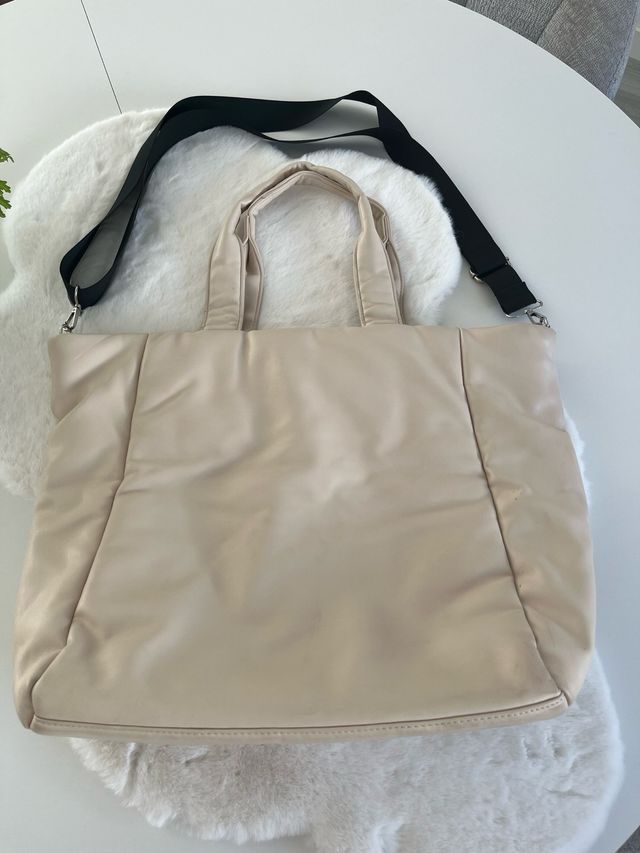 Bolso grande beige