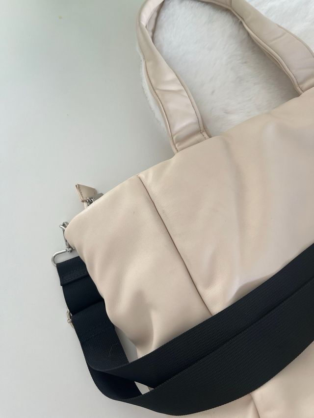 Bolso grande beige