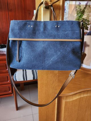 Bolso Parfois mano y bandolera azul nuevo