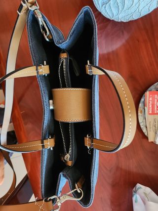 Bolso Parfois mano y bandolera azul nuevo
