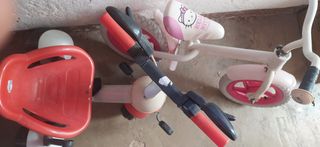 Regalo+Bicicleta infantil Hello Kitty y tricicle