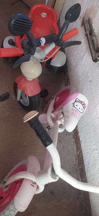Regalo+Bicicleta infantil Hello Kitty y tricicle