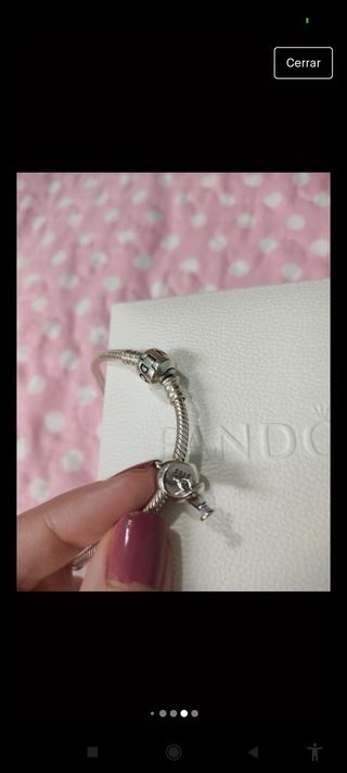 Charm Pandora Bella y Bestia Plata
