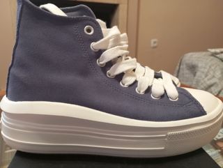 Converse azul de ante de caña alta