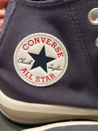 Converse azul de ante de caña alta