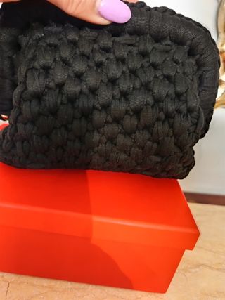 Pochette fatta a mano con strass