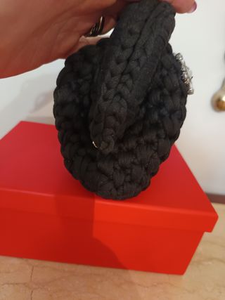 Pochette fatta a mano con strass